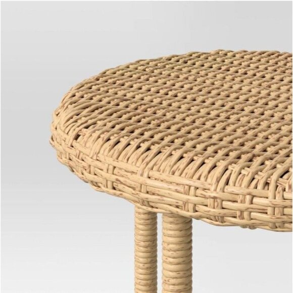 Threshold Studio McGee Tucker Wicker Patio Accent Side Table - Target Boho Decor - Picture 2 of 8